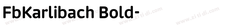 FbKarlibach Bold字体转换
